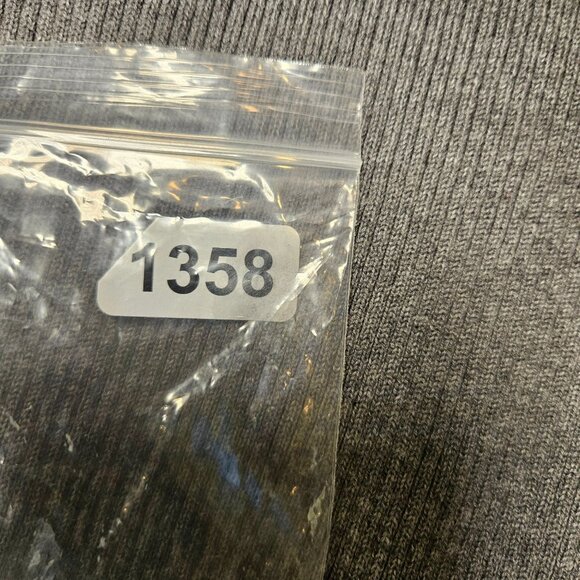 Liz Claiborne Turtle Knit Sweater Gray Lavender Cream Womens XL Career Nerd 70's - Picture 9 of 9